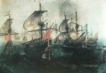 海戦 Painting - ジブラルタル・セグンダ・ビスタ海戦でエル・エストレチョ・デ・ジブラルタル海戦を戦おう